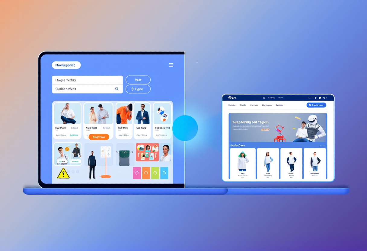 plateforme-hybride-see-tn Une plateforme hybride combinant des fonctionnalités de marketplace et des sites e-commerce indépendants.